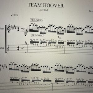Team Hoover Tab/Notes/Chords (FREE DIGITAL DOWNLOAD)